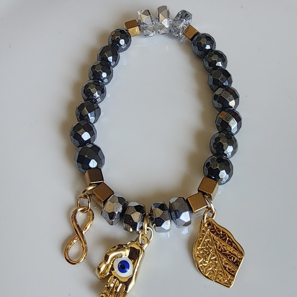Gold and Silver Charm Bracelet - Picture 3 of 4